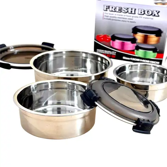 ظروف سه تکه استیل Fresh Box